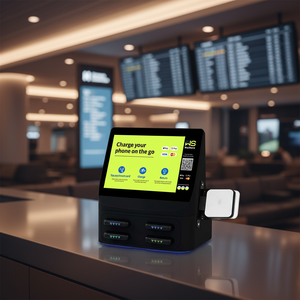 Multi Payment Support Self Service Powerbank <b>Vending</b> <b>Machine</b> 4 Slot Shared Portable Charger Rental Kiosk - Product Image 1