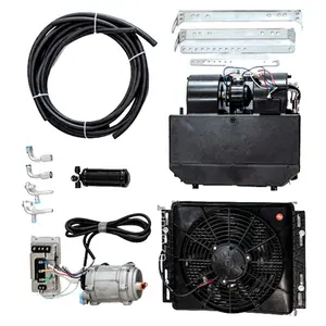 Universal 12V A/C under dash ac unit with electric compressor car air conditioning kit for Volkswagen Beetle classic cars