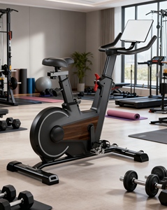 Steel Upright Exercise Bike LCD Display Wool Felt Resistance 6-13kg Flywheel for Sports Entertainment <strong>Fitness</strong> <strong>Body</strong> <strong>Building</strong> - Product Image 2