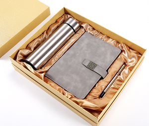 Cuaderno de tapa dura espiral cuaderno personalizado cuaderno de cuero a la venta botón de metal con caja cuaderno de tapa dura de cuero pu - Product Image 3