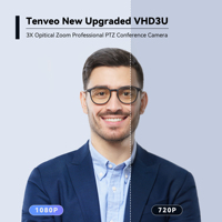 Caméra de visioconférence PTZ TEVO Professinal VHD Pro Series 3U 3x -1080P USB+HDMI pour différents systèmes de diffusion en direct