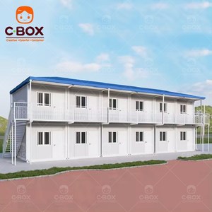 Edificios de Oficinas Prefabricados Modulares Modernos Cbox, de 2 Pisos, con Paneles Sándwich, Casa Contenedor Móvil para Campamentos - Product Image 3