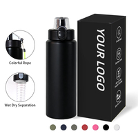 Bouteille d'eau à infuseur de fruits personnalisée avec logo, 25 oz, en acier inoxydable, bouteille de sport à infusion de fruits, gourde isotherme à double paroi sous vide
