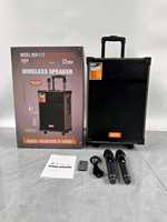 Enceinte sans fil créative NDR-C12 12'' 50W avec 5 boutons, deux microphones sans fil et télécommande pour la musique