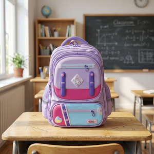 Mochila Escolar de Moda para Niños, Impermeable, con Compartimento para Computadora, Correa de Hombro Suave, Material de Poliéster, 7-9 kg - Product Image 3