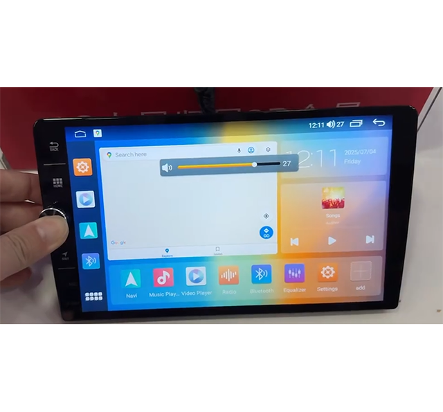 Single Knob 9 Inch High Quality Android T100 WIFI Screen Android Auto System Multi Function Car DVD Stereo Player