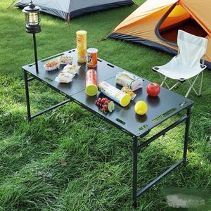 <span class=keywords><strong>Table</strong></span> de <span class=keywords><strong>camping</strong></span> et de pique-nique tactique hydraulique d'extérieur - <span class=keywords><strong>Table</strong></span> pliante multifonctionnelle portable en acier allié robuste pour la plage - Product Image 2