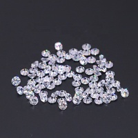 Zircons en vrac de haute qualité 7A, pierres de zircone cubique de 0,9 mm à 3 mm, couleur blanche, forme ronde, pour la fabrication de bijoux