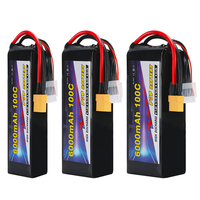 Dayanıklı Performans 6000mAh Lityum İyon Pil Paketi 2S 4S 6S Sürekli Deşarj Uzun Ömürlü Enerji Kaynağı Katı Hal Pil