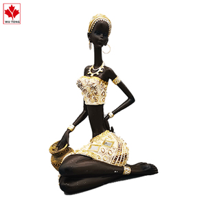 Sculptures en résine de femmes africaines de style <span class=keywords><strong>moderne</strong></span> pour le salon et la décoration de la maison - Product Image 2