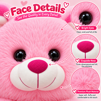 Ours en peluche personnalisé 4 couleurs avec cœur 'Je t'aime' – Cadeau de Saint-Valentin pour amoureux – Vente en gros OEM ODM