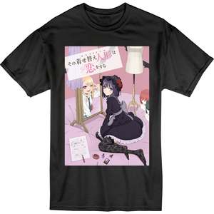 My Dress Up Darling Marin Kitagawa T-shirt da uomo a maniche corte 100% cotone vestibilità regolare casual con stampa del personaggio sul davanti e scollo a O - Product Image 1