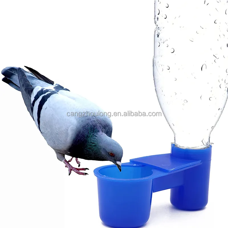 YYA/LMB-10 पक्षी कबूतर पीने वाला के लिए फीडर कप सोडा पॉप पानी की बोतल प्लास्टिक तोता फीडर पीने वाला कप आपूर्ति