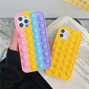 TENCHEN hot sell Bubble Rainbow Cover Push <span class=keywords><strong>It</strong></span> allevia lo Stress custodia per cellulare push bubble custodia per telefono in silicone - Product Image 6