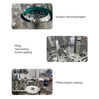 Ligne de remplissage automatique de flacons compte-gouttes d'huiles essentielles électriques de haute précision pour flacons en plastique/verre
