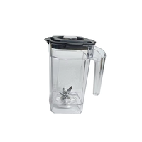 Machine à smoothies professionnelle pour les salons de thé, avec double commande à bouton-poussoir à 4 lames, machine automatique à glace pilée et à slush