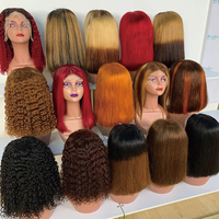 Peluca de Cabello Humano Brasileño Virgen al por Mayor, Rizado con Ondas Suaves, HD Pre-Desplumado, Colorido 99J con Reflejos, 13x4 Sin Pegamento para Peluca Larga
