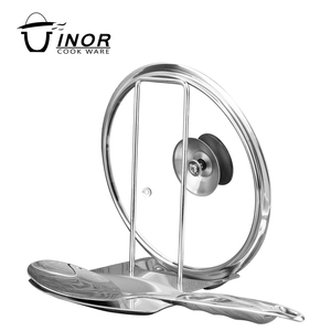 Étagère de <span class=keywords><strong>cuisine</strong></span> populaire à 2 pièces, support de <span class=keywords><strong>couvercle</strong></span> de pot en acier inoxydable pour cuillère et <span class=keywords><strong>couvercle</strong></span>, accessoires de <span class=keywords><strong>cuisine</strong></span> - Product Image 3