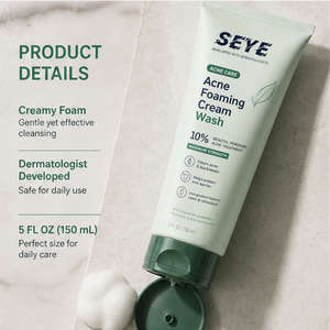 Crema Espumosa para el Acné <span class=keywords><strong>de</strong></span> Máxima Potencia con <span class=keywords><strong>10</strong></span>% <span class=keywords><strong>de</strong></span> Peróxido <span class=keywords><strong>de</strong></span> <span class=keywords><strong>Benzoilo</strong></span>, Elimina el Acné y los Puntos Negros con Ceramida, Ácido Hialurónico y Niacinamida - Product Image 5