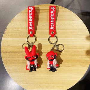 Vente en gros de porte-clés <span class=keywords><strong>Hellboy</strong></span> de cinéma européen et américain, porte-clés, sacs et pendentifs <span class=keywords><strong>Hellboy</strong></span> démon tendance et cool - Product Image 4