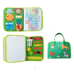 Vendite calde per bambini occupati a bordo di giocattoli sensoriali per attività di viaggio per bambini si sono sentiti occupati kit artigianali in feltro per abilità di base - Product Image 2