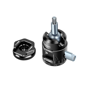YunXuan Mini Ball Head <b>Tripod</b> Mount Aluminum Alloy Twist Lock Portable Digital Camera Accessory - Product Image 1