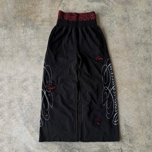Pantaloni Tuta Streetwear Personalizzati con Logo, Jogger da Uomo <span class=keywords><strong>in</strong></span> <span class=keywords><strong>Cotone</strong></span> Pesante, Stile Vintage Lavaggio Acido, Gamba Larga Oversize con Righe - Product Image 3