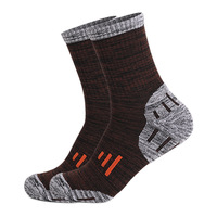 Chaussettes de sport épaisses en tissu éponge Heather pour hommes, chaussettes de randonnée et de trekking résistantes à l'usure, chaussettes de sécurité pour le travail industriel, personnalisables