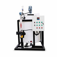 Système de filtration d'eau FANDUN, réservoir de dosage automatique de coagulant, pompe de filtration de coagulant acido-base 500L/heure, garantie 1 an, Chine