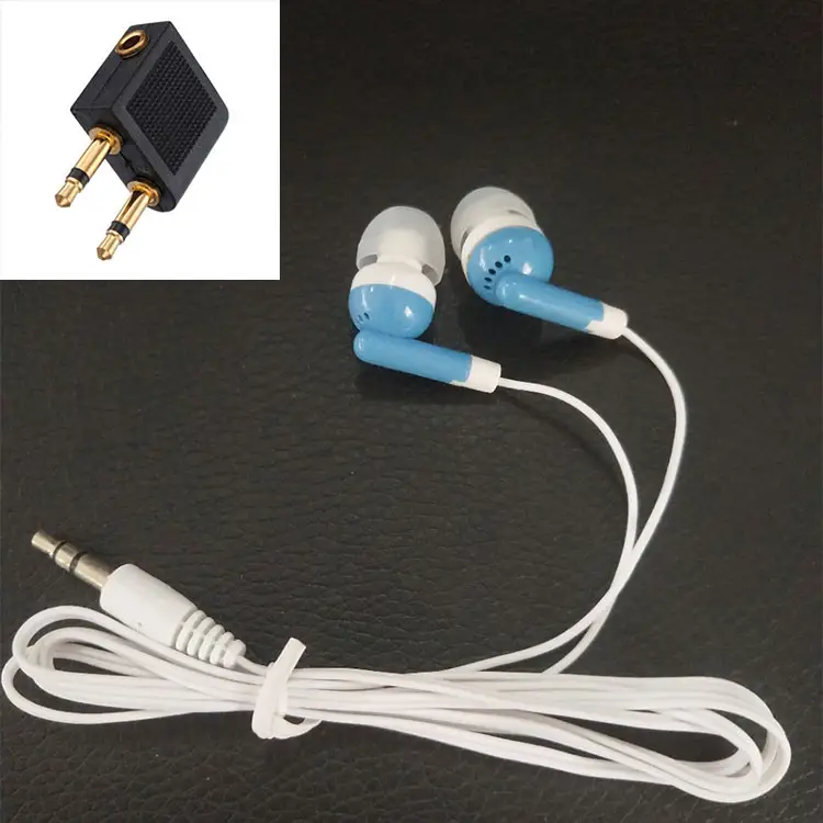 Low price cheap earpiece disposable earphone for airline airplane