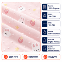 Tissu en polyester 100 % extensible imprimé en rouleau pour la production de chemises et de robes, idéal pour les marques de vêtements, avec récupération élastique.