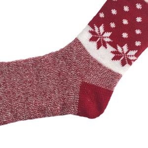Aloe Christmas Crew <strong>Socks</strong>-Eco-Friendly Thick Fluffy Knit <strong>Socks</strong> with Snowflake Design for Winter Daily Use - Product Image 3