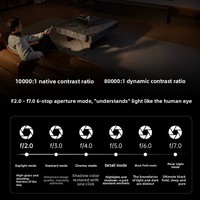 Projecteur JMGO N5S Ultra Max 4K (3840x2160) 5600 Lumens ANSI Distance de projection de 3 m DLP Android OS pour Home Cinéma