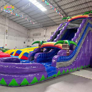 Toboggan aquatique gonflable stimulant à plusieurs pistes, toboggan aquatique géant gonflable pour adultes, toboggan aquatique gonflable pour parc aquatique de jardin - Product Image 4