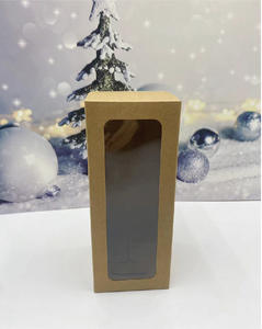 Caja de papel de <span class=keywords><strong>ventana</strong></span> plegable Universal de cartón Kraft, tarro de vidrio en blanco y embalaje de tazas <span class=keywords><strong>para</strong></span> sublimación, utensilio de impresión que desaparece - Product Image 6