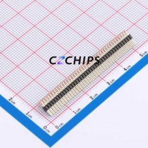 1271WR-2x40P Pin Header Bent Lead Through Hole,P=1.27mm Connector 2x40P 1.27mm Pin Header Right Angle Insert - Product Image 2
