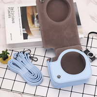 Étui pour appareil photo Fuji Instax Mini 12 en cuir PU avec poche et bandoulière réglable