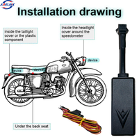 Pelacak GPS Real Time J14 J16 4G LTE Berkabel untuk Mobil Sepeda Motor Tanpa Langganan
