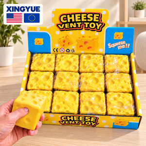 XINGYUE <span class=keywords><strong>Pop</strong></span> Demon Hunters Sensory Nourriture Mc Large Food Soft Toys Lautie Fidget Toy Para Adultos Autismo Squishy de Queso - Product Image 1