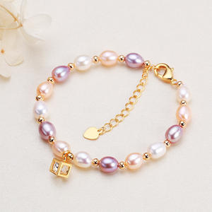 Pulsera de Perlas de Agua Dulce de Diseño Exclusivo para Mujer, Nueva Celebridad de Internet de Zhuji, Joyería de Perlas Auténticas, Pulseras con Dijes de Moda - Product Image 1