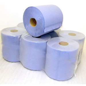 Nhà Máy 1/2/4/6 Gói 2ply <span class=keywords><strong>Centrefeed</strong></span> Màu Xanh Cuộn Khăn Giấy Giá Thương Hiệu - Product Image 1