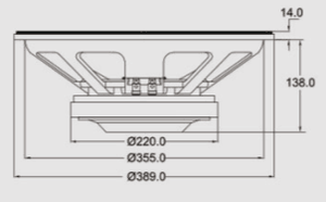 Loa nhà sản xuất 15inch loa chuyên nghiệp OEM trình điều khiển loa 15 ''cho sân khấu ngoài trời buổi hòa nhạc - Product Image 3