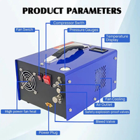 Kompresor Udara PCP Dengan Katup Anti-Ledakan 300Bar 30mpa 4500Psi 12/110/220V Pompa PCP