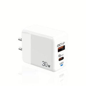 อะแดปเตอร์ชาร์จโทรศัพท์ 30W ชาร์จเร็ว Type C หัวชาร์จแบบเสียบผนัง US/EU/UK สำหรับโทรศัพท์มือถือ - Product Image 5