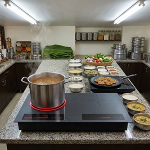 <span class=keywords><strong>Friteuse</strong></span> à air électrique domestique 2 brûleurs, économie d'énergie, sans huile, fonction Hotpot KI02003 - Product Image 3