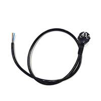 Câble d'alimentation H05VV-F 3x0.75mm² avec fiche Schuko EU vers extrémité dénudée, 16A 250V, câble ouvert CEE7/7 vers rallonge à fils nus