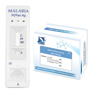 डीप ब्लू हॉट सेलिंग मलेरिया pf/पैन रैपिड डायग्नोस्टिक टेस्ट किट नैदानिक और घरेलू उपयोग के लिए एक चरण कैसेट - Product Image 2