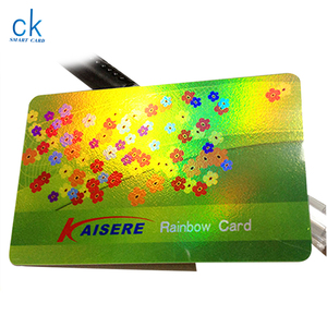 最高の価格顧客サンプルカスタマイズされたレーザー素材ギフト挨拶ありがとうカードPVCフィルムレーザークラフトホログラムレインボーVIPカード - Product Image 4