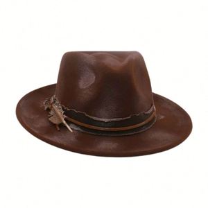 Nouveau design de chapeau Fedora pour homme, chapeau Fedora vintage à la mode - Product Image 4