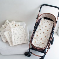 Forro de Algodón Suave para Cochecito de Bebé, con Diseño 3D de Puntos Minky, Plegable, Transpirable, Cojín para Asiento de Coche para Bebés, Personalizado de Fábrica, Venta al Por Mayor